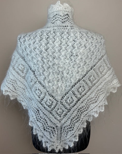 Uryupinsk downy neckerchief  # KW-46, 80x140x80 cm.
