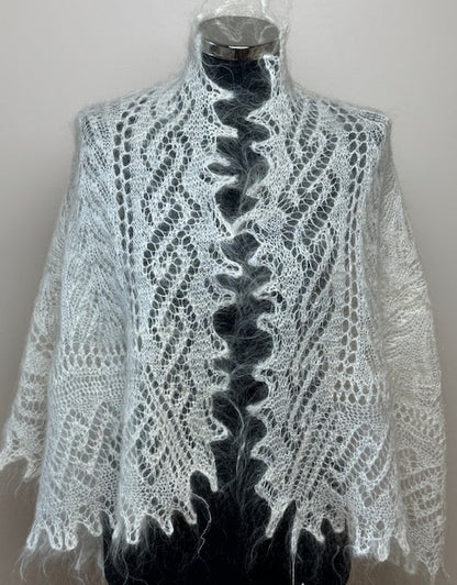 Uryupinsk downy shawl ( Palantine ) # SW-8, 130x55 cm