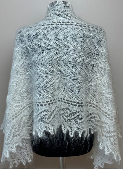 Uryupinsk downy shawl ( Palantine ) # SW-8, 130x55 cm