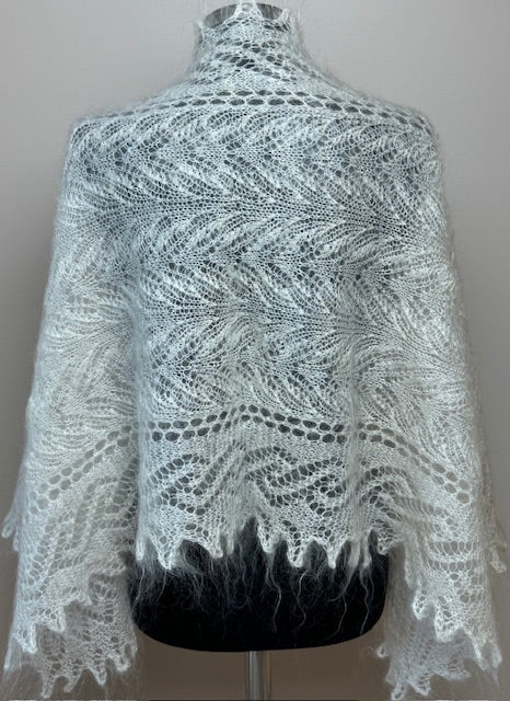 Uryupinsk downy shawl ( Palantine ) # SW-8, 130x55 cm