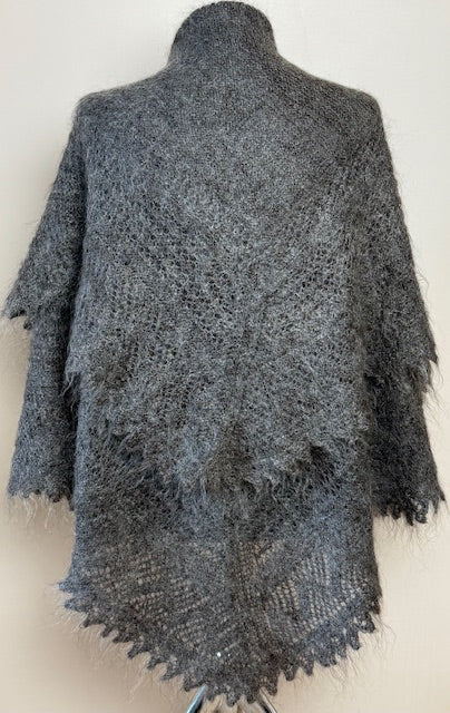 Orenburg shawl PGO-11, 120x120 cm