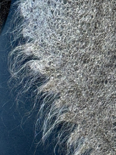 Orenburg shawl PGO-11, 120x120 cm