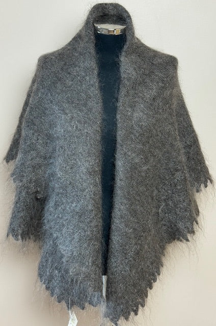 Orenburg shawl PGO-1, 130x130 cm
