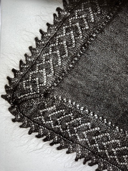 Orenburg shawl PGO-1, 130x130 cm