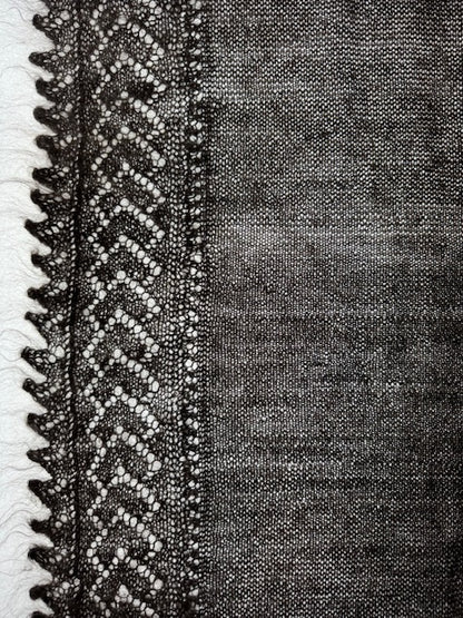 Orenburg shawl PGO-1, 130x130 cm