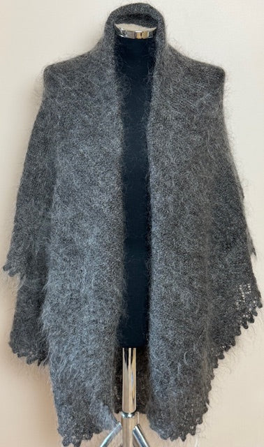 Orenburg shawl PGO-7, 150x130 cm