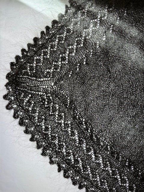 Orenburg shawl PGO-7, 150x130 cm