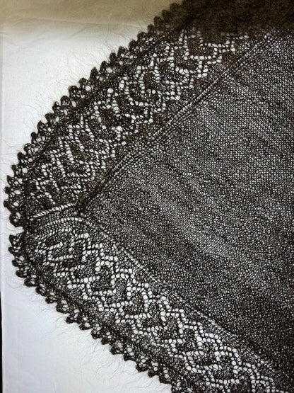 Orenburg shawl PGO-5, 140x120 cm