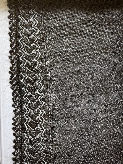 Orenburg shawl PGO-5, 140x120 cm