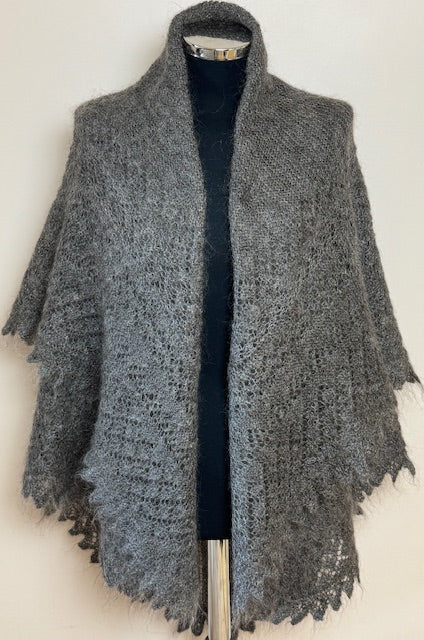 Orenburg shawl PGO-3, 140x140 cm