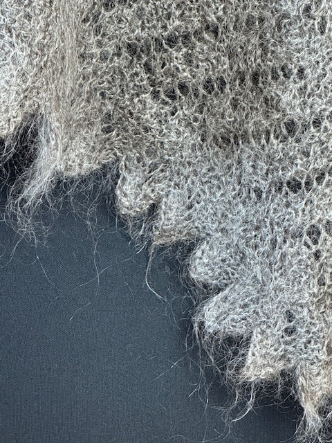 Orenburg shawl PGO-3, 140x140 cm