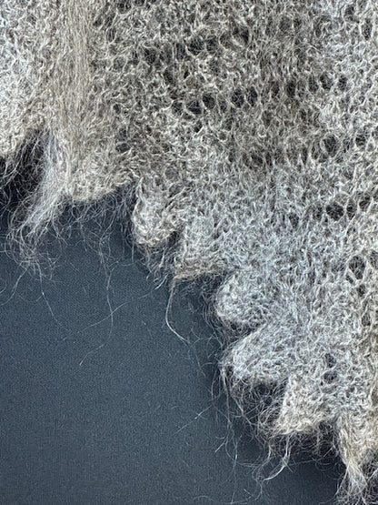 Orenburg shawl PGO-3, 140x140 cm
