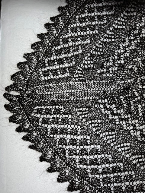 Orenburg shawl PGO-3, 140x140 cm