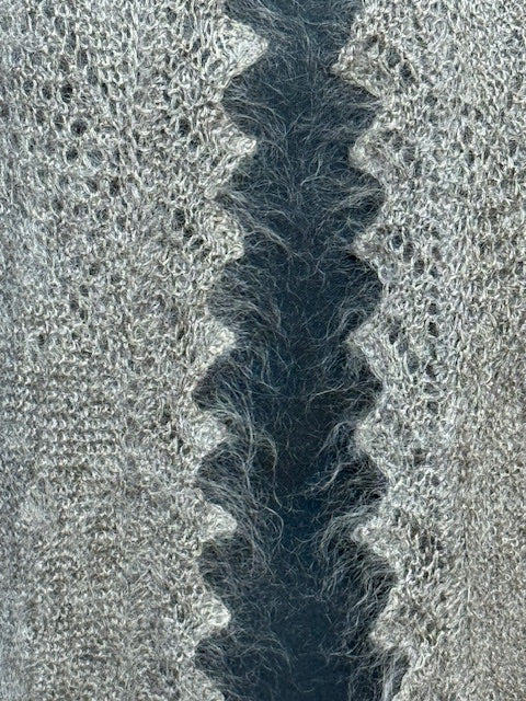 Orenburg downy neckerchief  KGO-7, 90x140x90 cm
