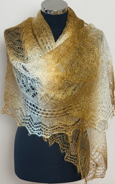 Downy shawl ( Palantine ) #55, 160x80 cm