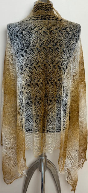 Downy shawl ( Palantine ) #55, 160x80 cm