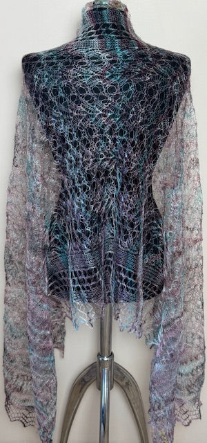 Downy shawl ( Palantine ) #121, 180x80 cm