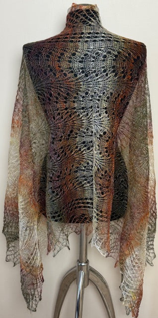 Downy shawl ( Palantine ) #93, 160x80 cm