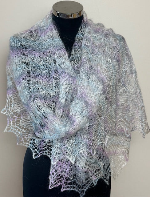 Downy shawl ( Palantine ) #98, 180x70 cm
