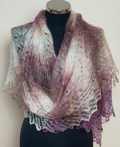 Downy shawl ( Palantine ) #183, 200x80 cm