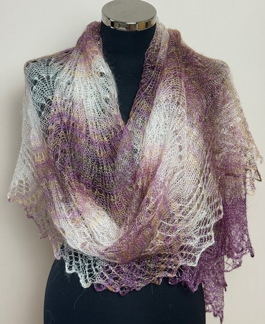 Downy shawl ( Palantine ) #183, 200x80 cm