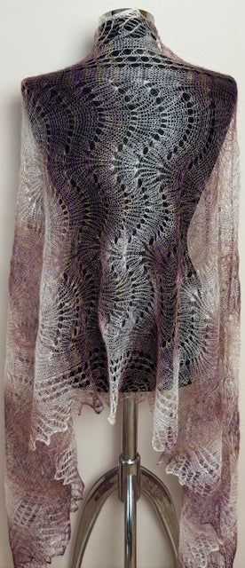 Downy shawl ( Palantine ) #183, 200x80 cm
