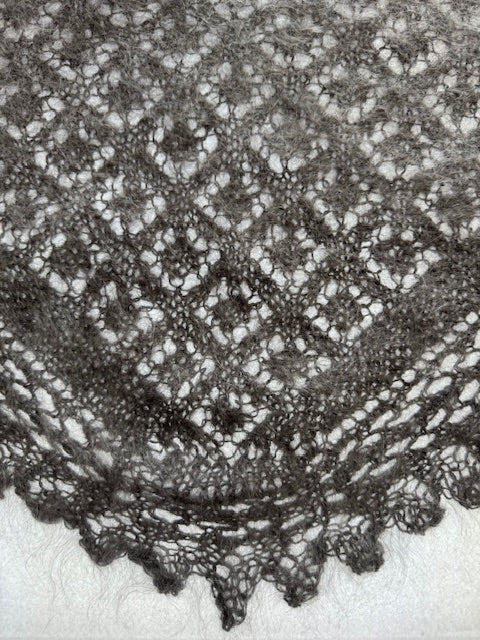 Uryupinsk downy neckerchief  # KG-19, 80x140x80 cm