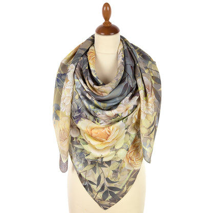 Viscose kerchief "Floral wind" 11141-2