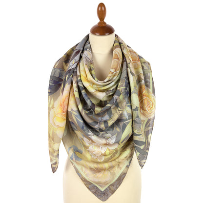 Viscose kerchief "Floral wind" 11141-2