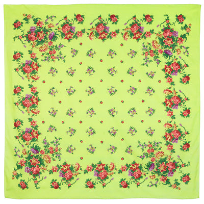 Шаль "Цветочное ожерелье" 932-10