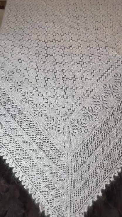 Orenburgas šalle PWO-31, 170x170 cm