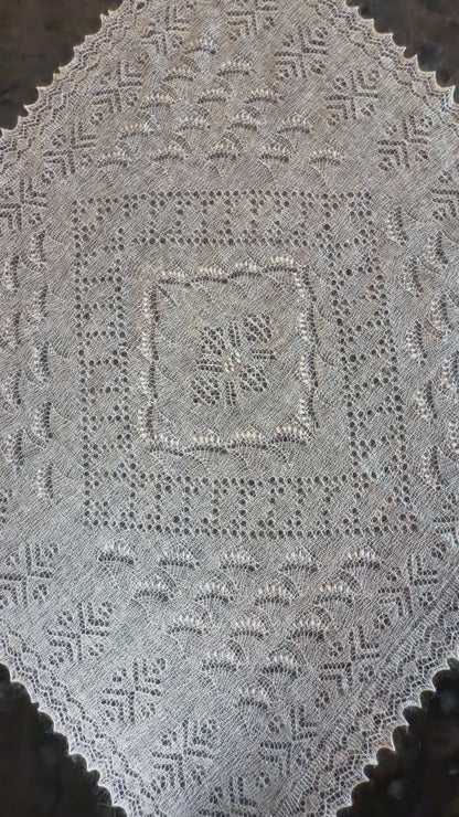 Оренбургский платок PWO-76, 120x120 cm