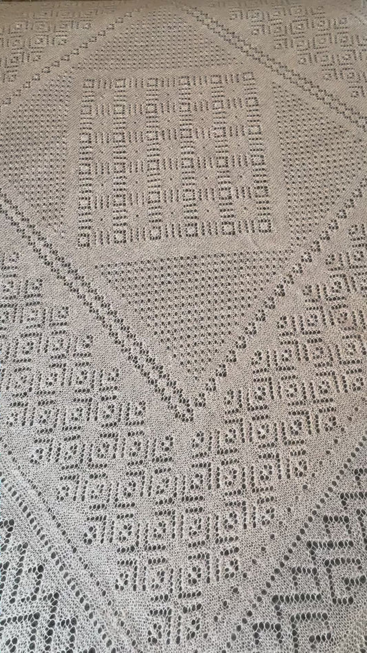 Оренбургский платок PWO-25,  220x220 cm