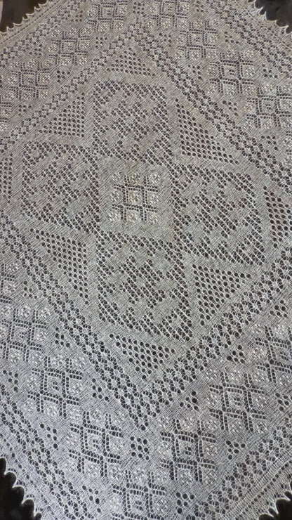 Оренбургский платок PWO-81, 130x130 cm