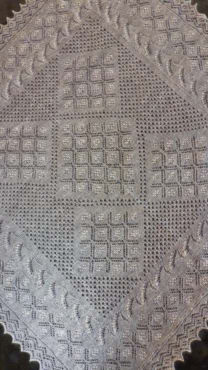 Оренбургский платок PWO-80, 120x120 cm